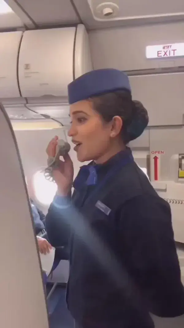 Beutiful job  fly in the sky 🙏✈️ cabincrew 🛫Love INDIGO 🛬