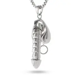 Erotic Erecting Penis Necklace - 14K Gold / 1.5