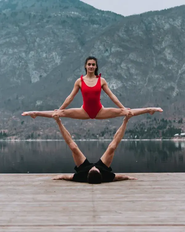 Beautiful acroyoga pose❤️