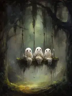 Cute Ghost Painting