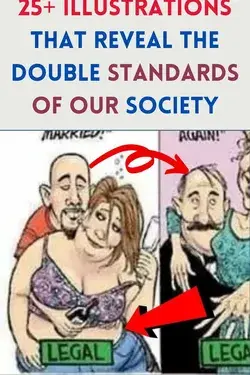 25+ Illustrations That Reveal The Double Standards Of Our Society