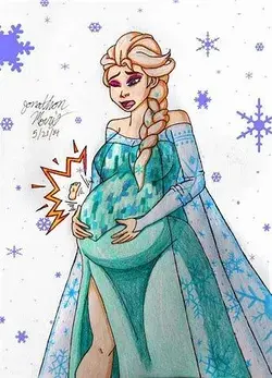 Pregnant Elsa