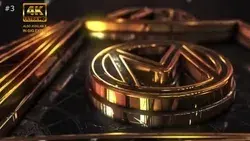 Create Metallic Gold Silver 3D Logo Reveal Intro Animation Video