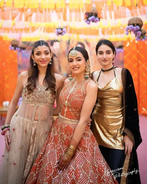 Girls in mehndi