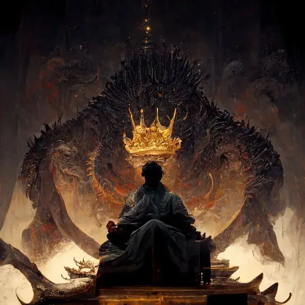 Midjourney - dragon king