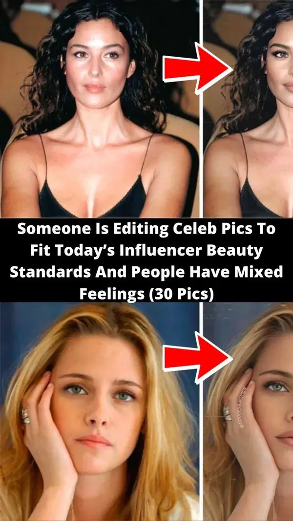 Someone Is Editing Celeb Pics To Fit Today’s Influencer Beauty Standards And People Have Mixed