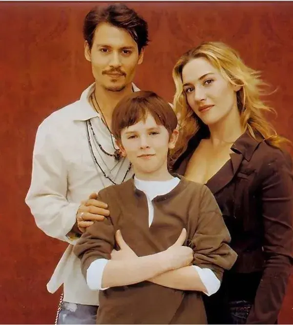 Freddie Highmore, Johnny Depp and Kate Winslet