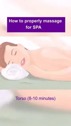 How to properly massage for SPA