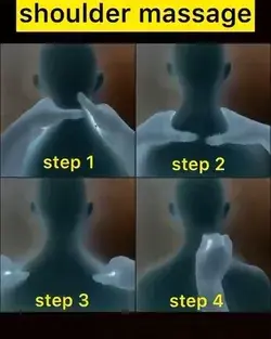 4 Best Steps for shoulder massage.