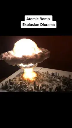 Atomic Bomb Explosion Scene