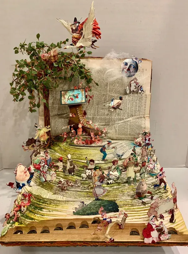 Altered Book Diorama by Dawn Morehead