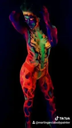 Neon body paint 