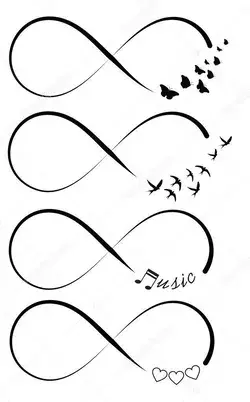 Tatuagem de símbolo do infinito 