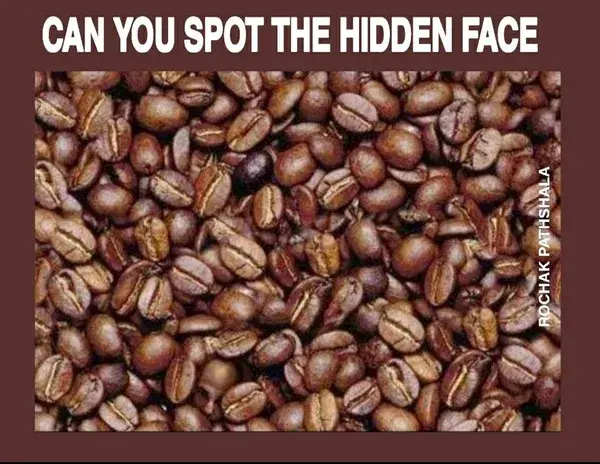 Can you spot the hidden face amongst the coffee beans