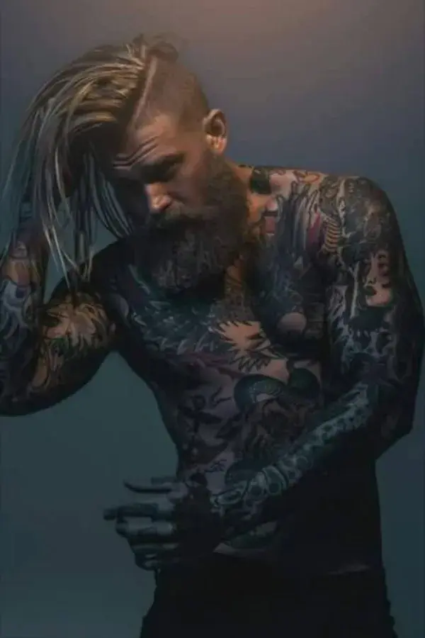 Hot Bearded Tattooed Men 2022