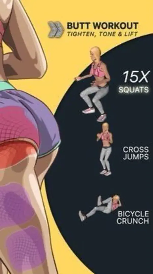 Butt workout tighten tone lift 