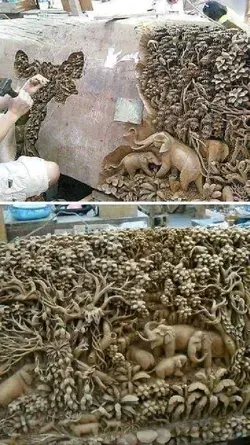 Amazing wood carving