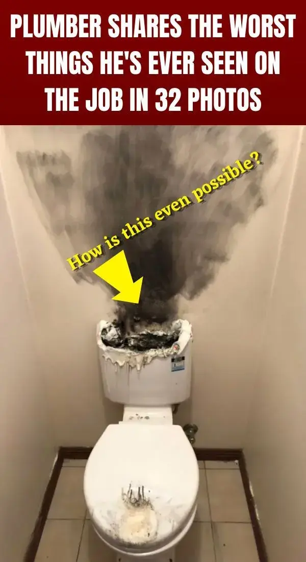 Plumber shares the worst things he's ever seen on the job in 32 photos