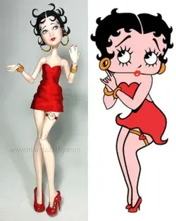 Betty Boop doll by Marcus Baby