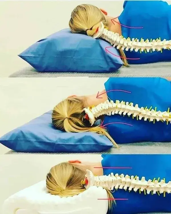 Lie down properly so that your spine is straight