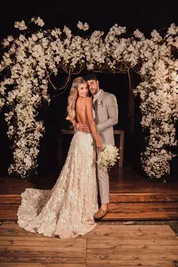 Casamento na Praia do Rosa: Maria Olívia e João