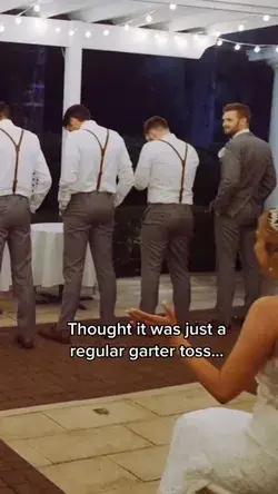 My husband surprised me with THIS at our wedding 😭 Wedding Dance Surprise Groomsmen Dance