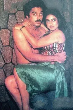 Kamal Hassan with Tina Munim