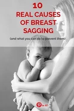 Causes of breast sagging