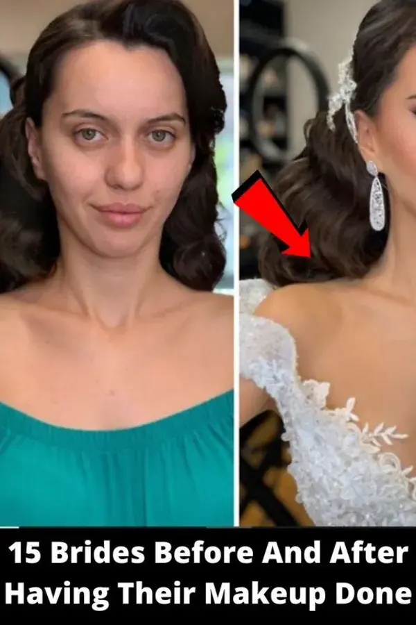 15 Brides Before And After Having Their Makeup Done 