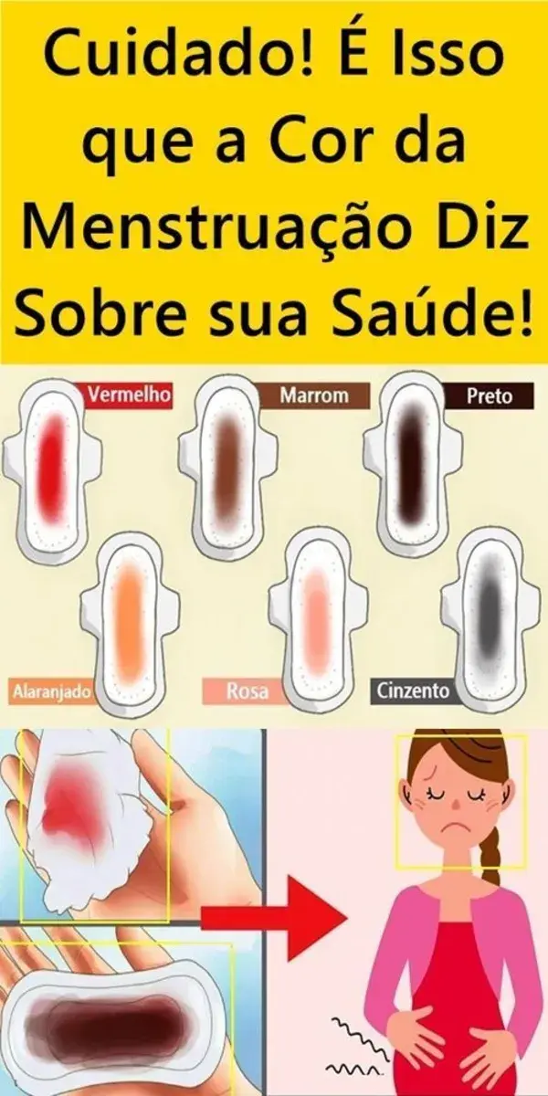 Cor do sangue menstrual: marrom, preto ou vermelho? Isso ...