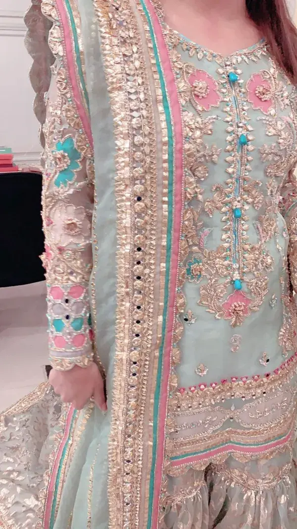 Nikkah bride wearing warda qutab khan