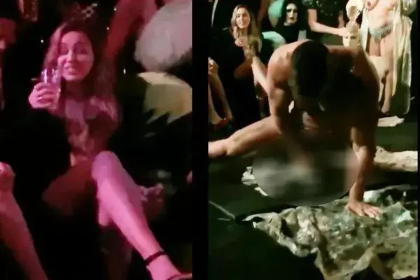 Miley Cyrus paga para assistir homem pintar tela com o pênis. Veja!