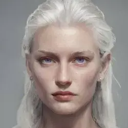 Rhaena Targaryen (daughter of Aenys I) done on artbreeder