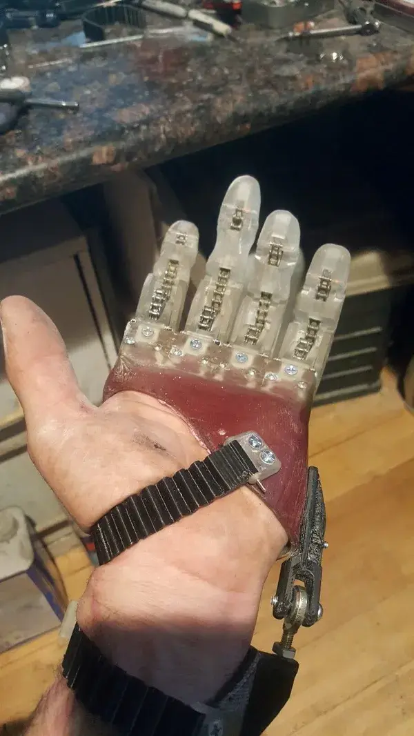 Body powered partial hand prosthetic 