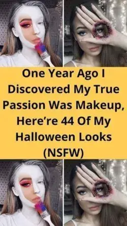 One Year Ago I Discovered My True Passion Was Makeup, Here’re 44 Of My Halloween Looks (NSFW)