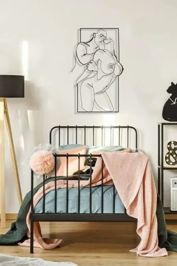 Erotic Nudity Sexy Bedroom Metal Wall Art