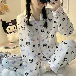 Kawaii Cute Cartoon Devil Pajamas Set MK17094 - Purple / L
