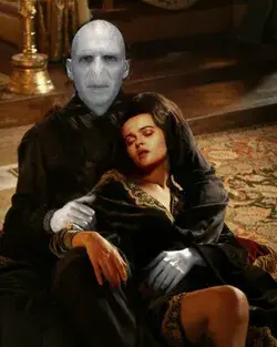 Bellatrix Black Lestrange and Lord Voldemort