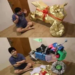 Oops, maybe check the present before being happy.