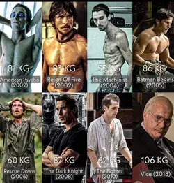 christian bale body transformation