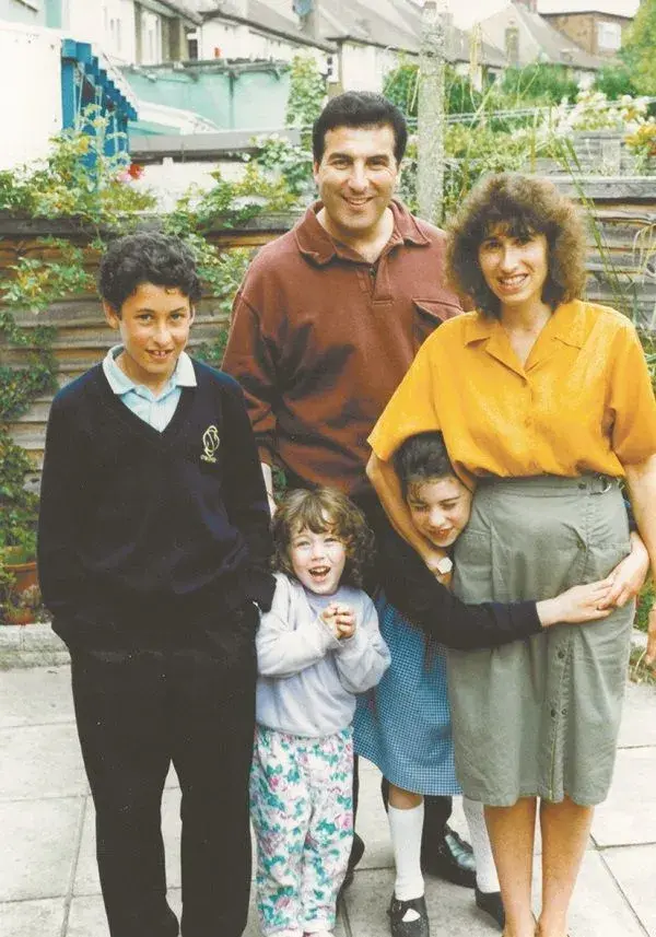 Baby Amy Winehouse with family