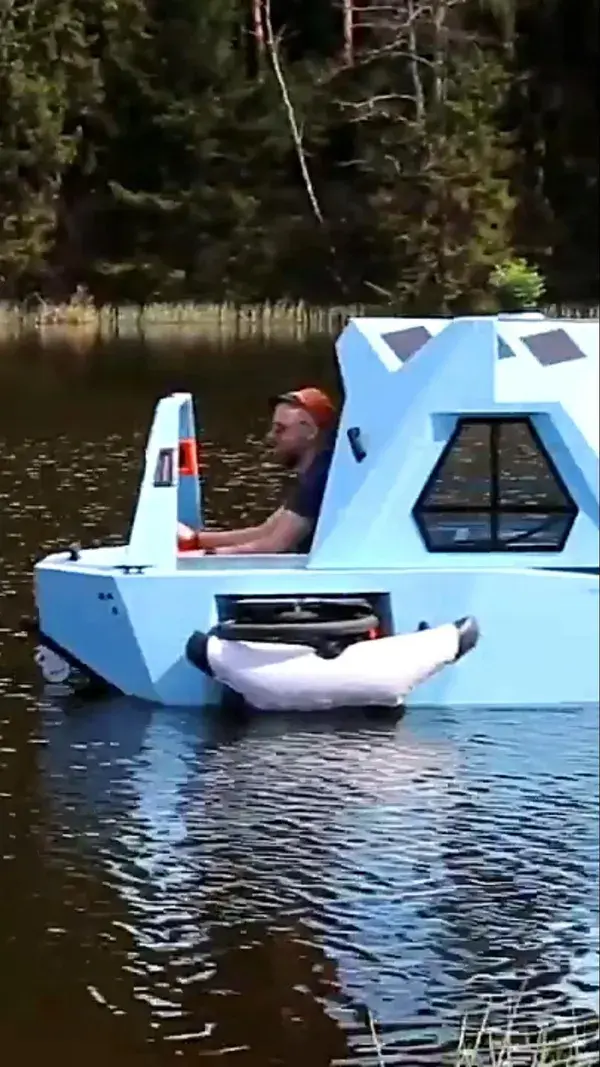 Camper That Floats on Water And Cycles on Land!
