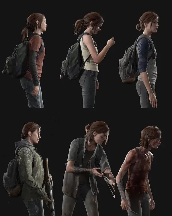 Her evolution through out TLOU2