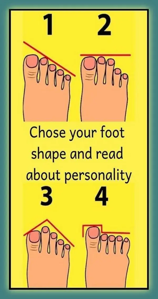 WHAT YOUR FOOT SHAPE REVEALS ABOUT YOUR PERSONALITY