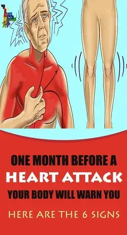 One Month Before a Heart Attack, Your Body Will Warn You – Here are the 6 Signs pinterest
