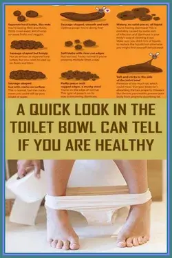 A QUICK LOOK IN THE TOILET CAN TELL YOU IF YOU?RE HEALTHY!
