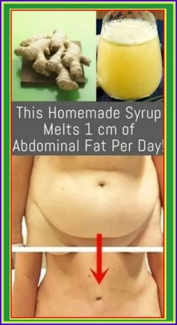 This Homemade Syrup Melts 1 cm of Abdominal Fat Per Day!