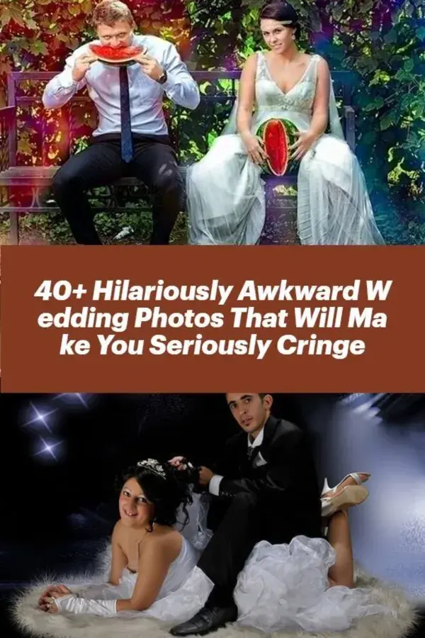 40+ Hilariously Awkward Wedding Photos That Will Make You Seriously Cringe