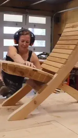 Wood working chair