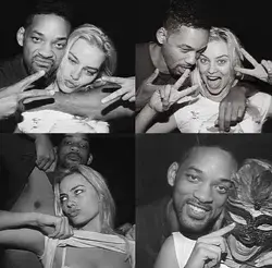 Margot Robbie and will smith